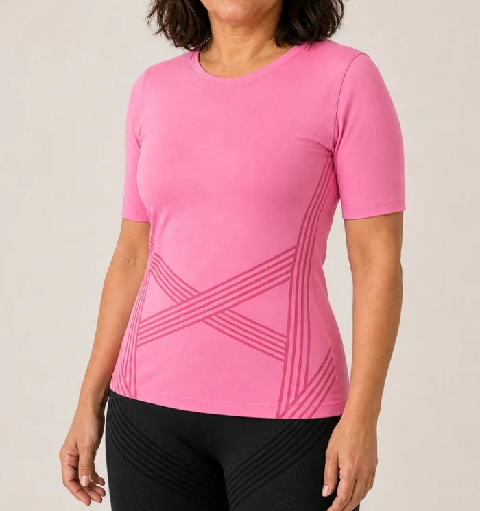 3D Sculpting T-Shirt | Pink