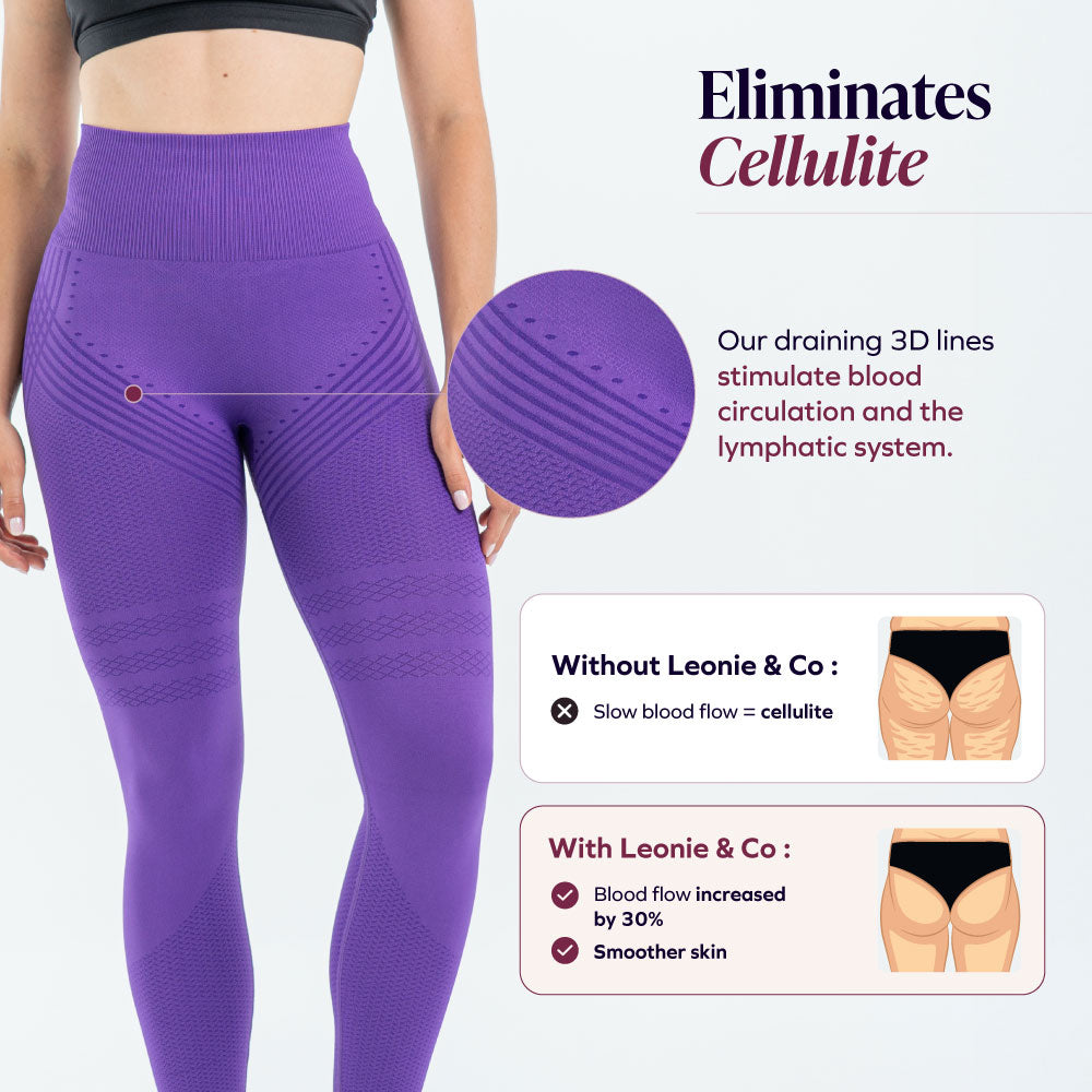 3D Leggings | Royal Purple