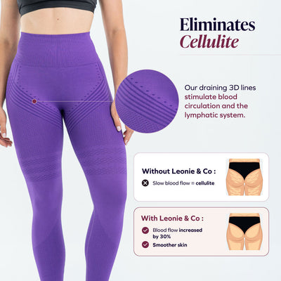 3D Leggings | Royal Purple