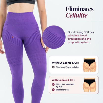3D Leggings | Royal Purple