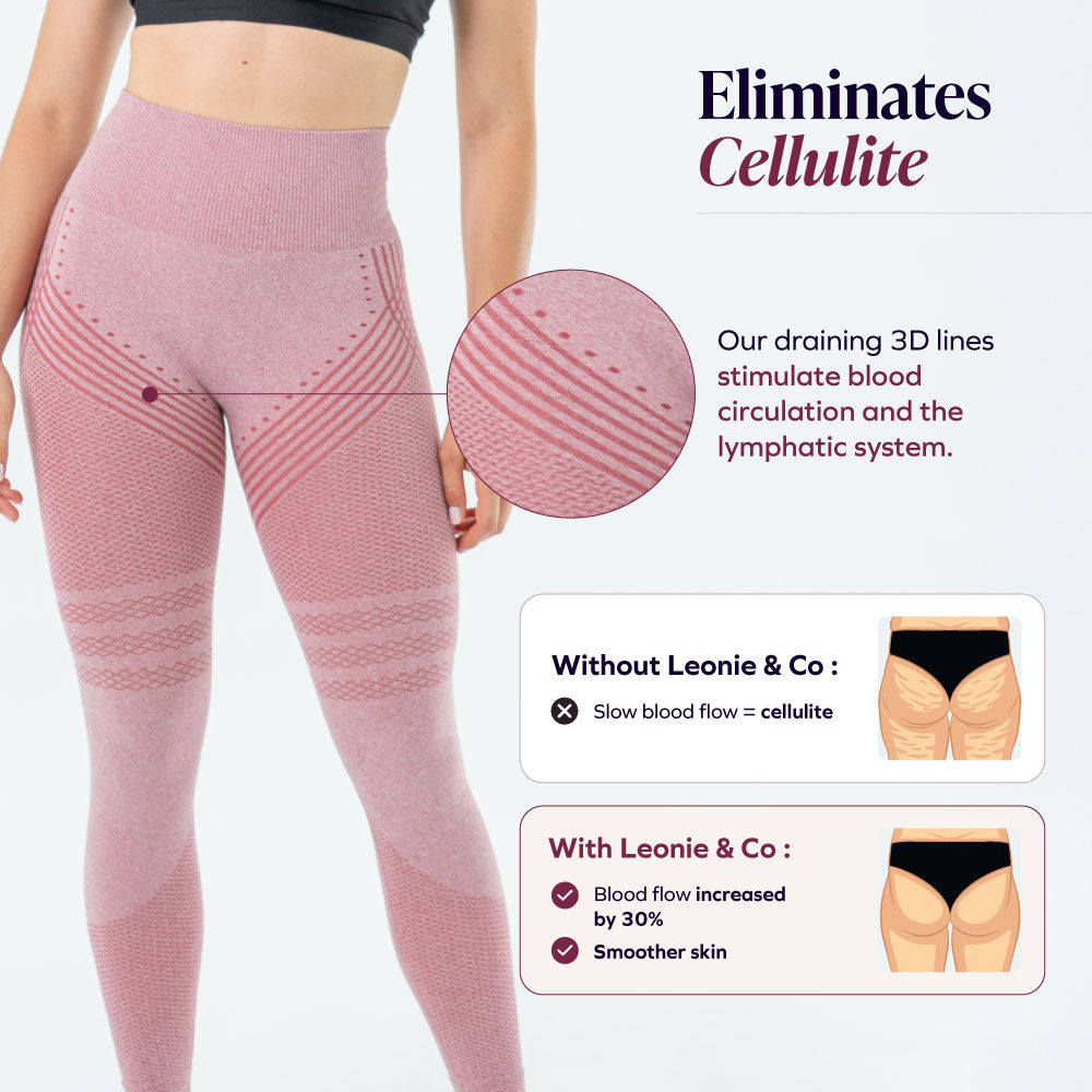 3D Leggings | Blush Pink