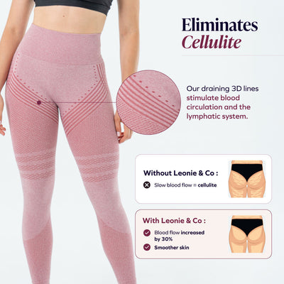3D Leggings | Blush Pink