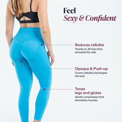 3D Leggings | Blue