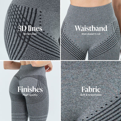 3D Leggings | Gray