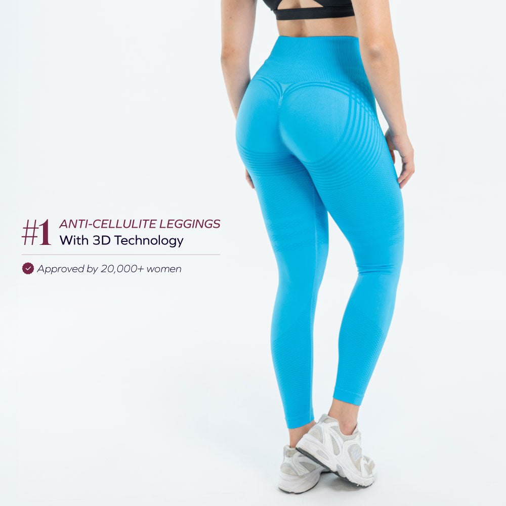 3D Leggings | Teal Green