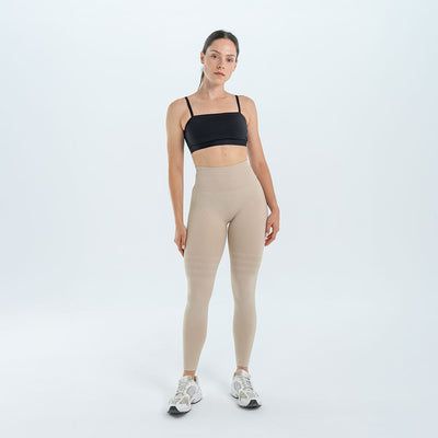 3D Leggings | Beige