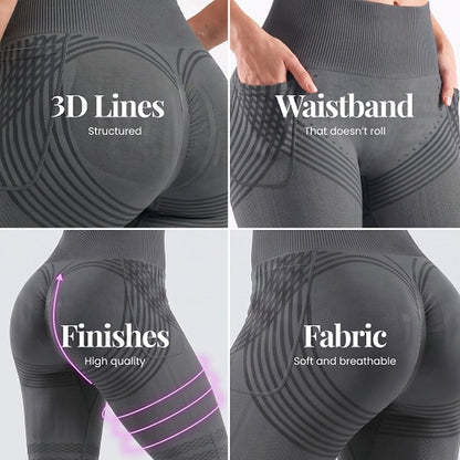 3D Pocket Legging | Teal Green