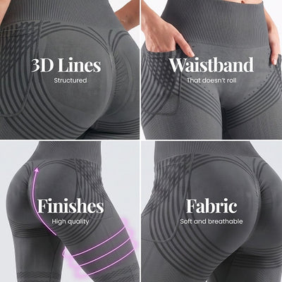 3D Pocket Legging | Dark Gray