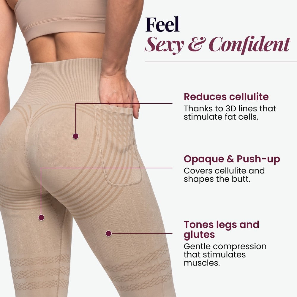 3D Pocket Legging | Beige