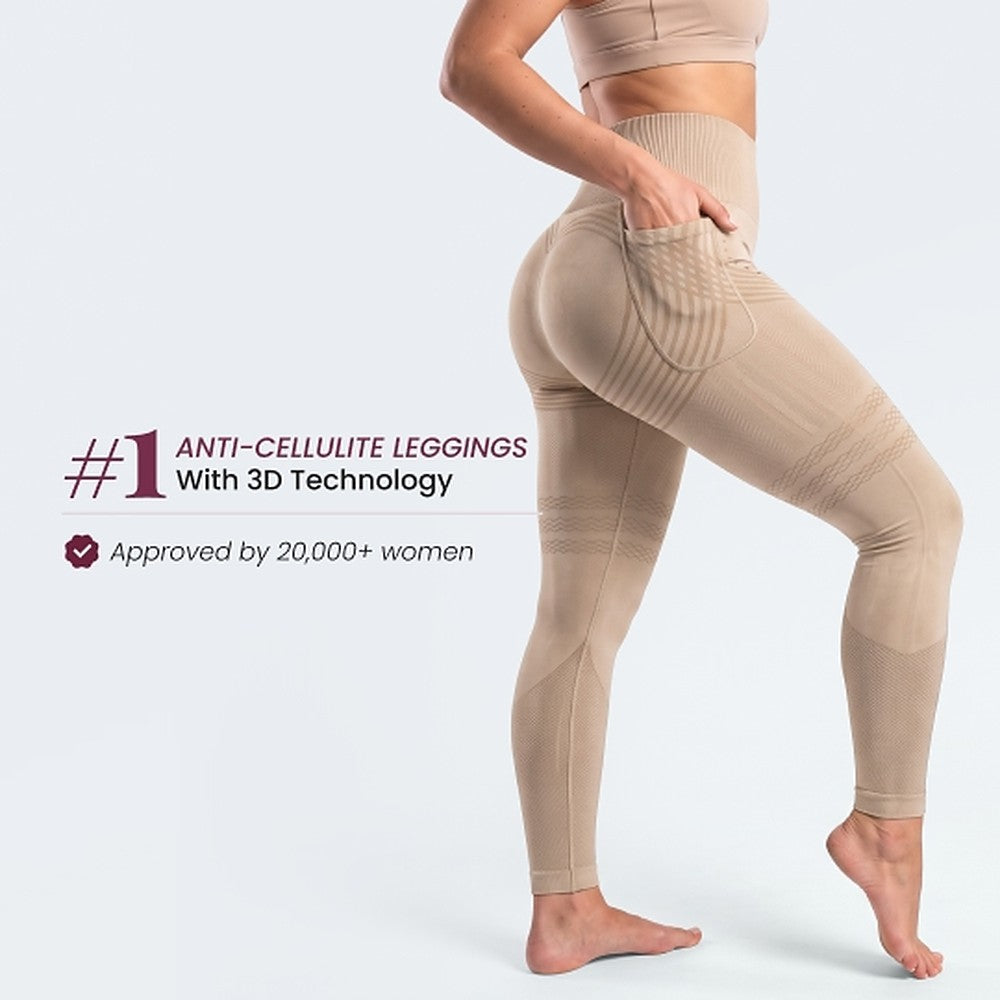 3D Pocket Legging | Teal Green