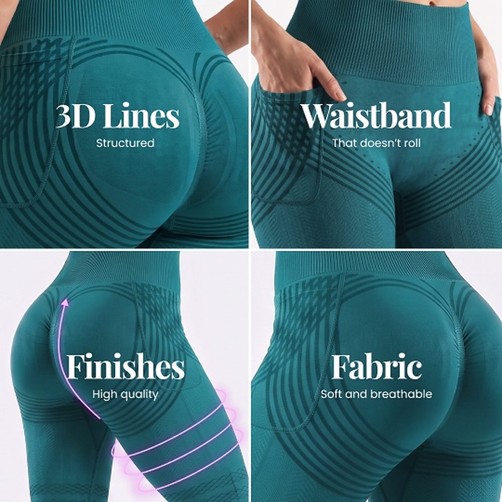 3D Pocket Legging | Dark Gray